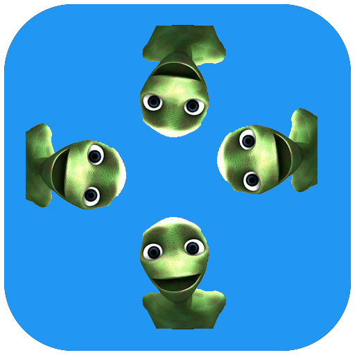 The green alien dance icon