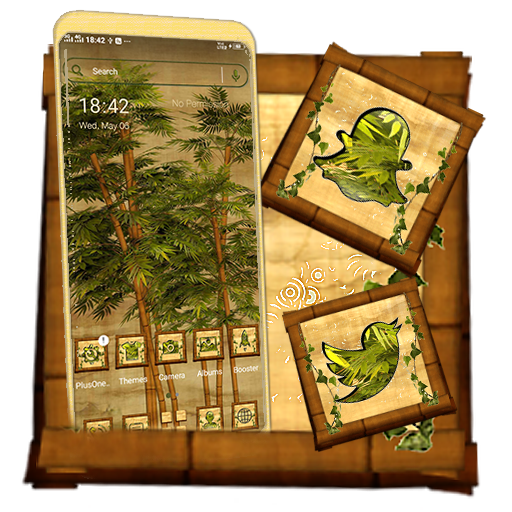 Bamboo Painting Launcher Theme icon
