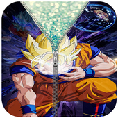 Goku Zipper Lock Screen icon
