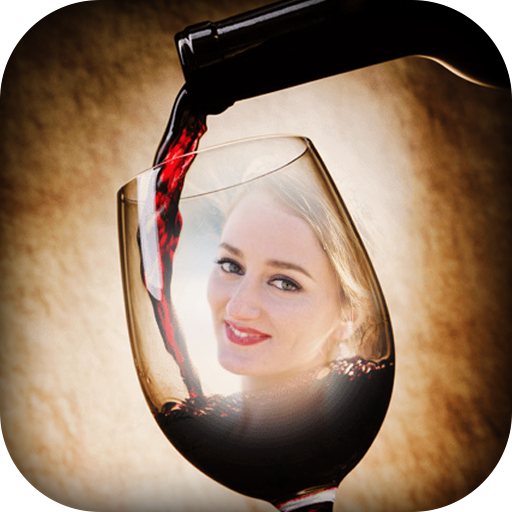 Wine Glass Photo Frame icon