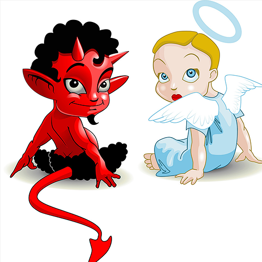 Angel or Devil run icon