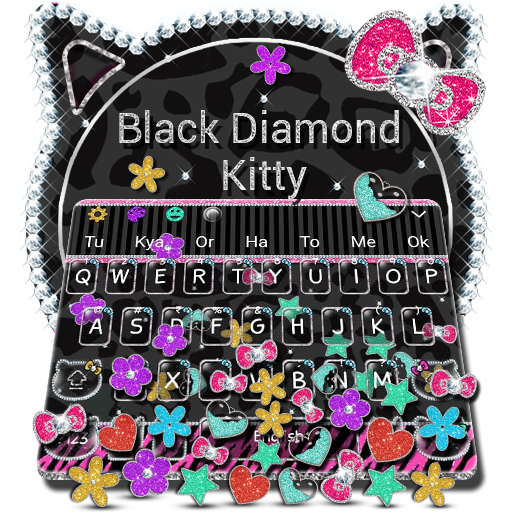 Black Diamond Kitty Gravity Keyboard Theme icon