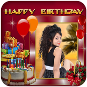 Birthday Photo frames free أيقونة