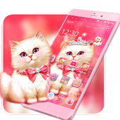 Kitten Pink Rose Theme icon