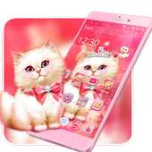 Kitten Pink Rose Theme on 9Apps