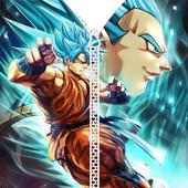 Goku Vegeta Saiyan DBS Zipper Lock Screen on 9Apps