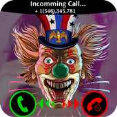 Evil Scary clown call(fakecall killer clown) prank icon