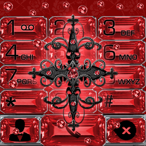 Red Gothic Cross Dialer theme icon