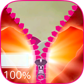 Love Zipper Lock Screen Keypad icon