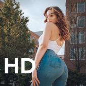 Sexy bikini girls HD wallpaper icon