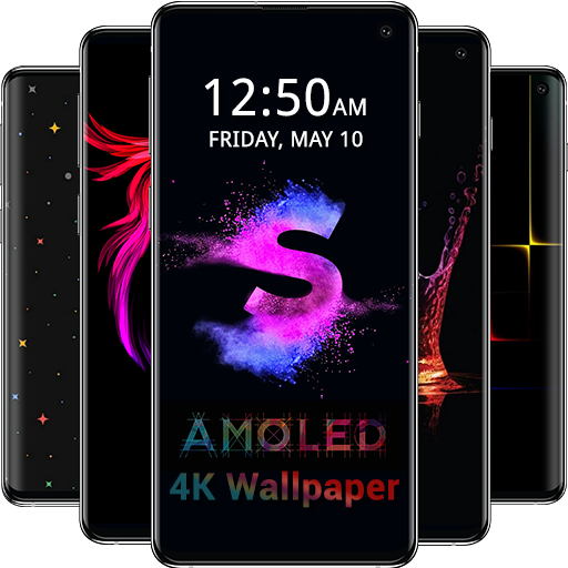 AMOLED Wallpapers 4K - Black &amp; Dark Background icon