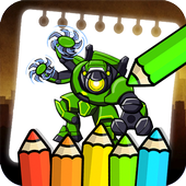Painting : Robots Jaegers Pacific Rim Coloring icon
