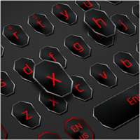 Modern Black Red Keyboard on 9Apps