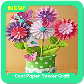 Cool Paper Flower Craft icon