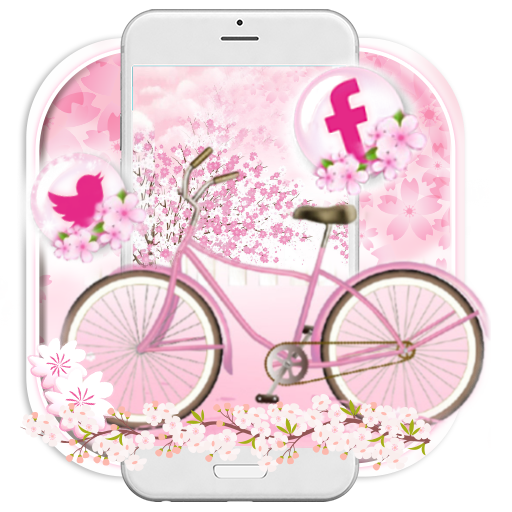 Sakura, Bicycle, Love Themes &amp; Live Wallpapers icon