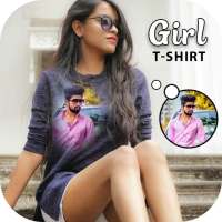 Girl T Shirt Photo Frame on 9Apps