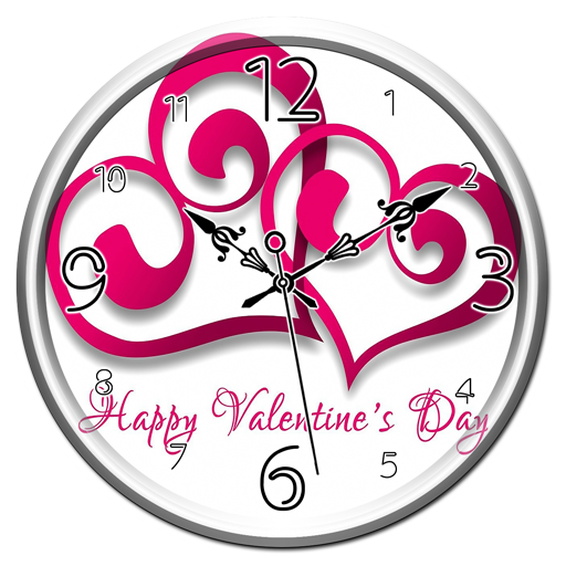 Valentine Clock Live Wallpaper icon