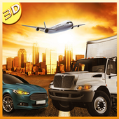 Aeroplane Cargo Car Transport icon