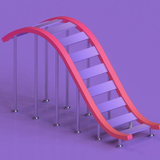 Coaster Builder: Roller Coaster 3D Puzzle Game icon