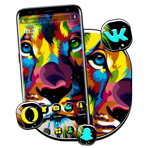 Colorful Lion Launcher Theme icon