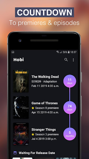 Hobi: TV Series Tracker, Trakt screenshot 1