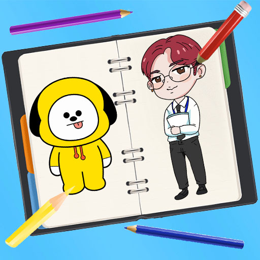 BTS Drawing - How To Draw BT21 أيقونة