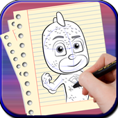 How to Draw PJ Mask icon