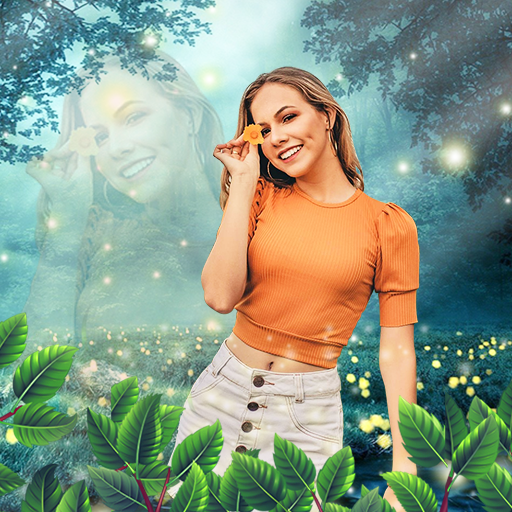 Background changer of photos icon