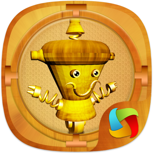Wood Robot Mega Launcher Theme icon