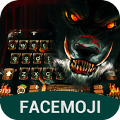 Evil Blood Wolf &amp; Dark Forest Keyboard Theme icon
