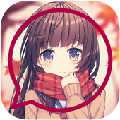 Anime Messenger: Kawaii Anime SMS Theme icon
