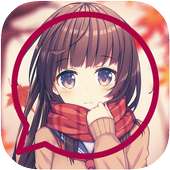 Anime Messenger: Kawaii Anime SMS Theme on 9Apps