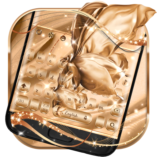 ikon Rose Gold Butterfly Silk Keyboard