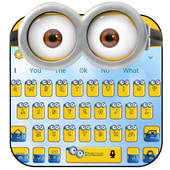Yellow Cute Cartoon Keyboard icon