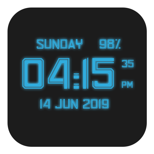 Super Digital Clock Live Wallpaper icon