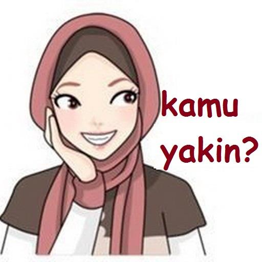 Stiker Hijab Cantik Lucu untuk WhatsApp icon