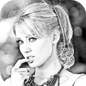 Sketch Photo : Pencil Sketch icon