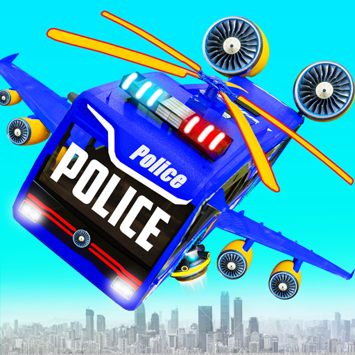Fly Bus Robot Helicopter Car Transform Robot Games icon