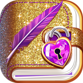 Dream Diary With A Secret Lock Password أيقونة