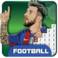 Pixel Soccer Logo Club - Sandbox Color by Numbers