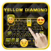 Yellow diamond keyboard icon