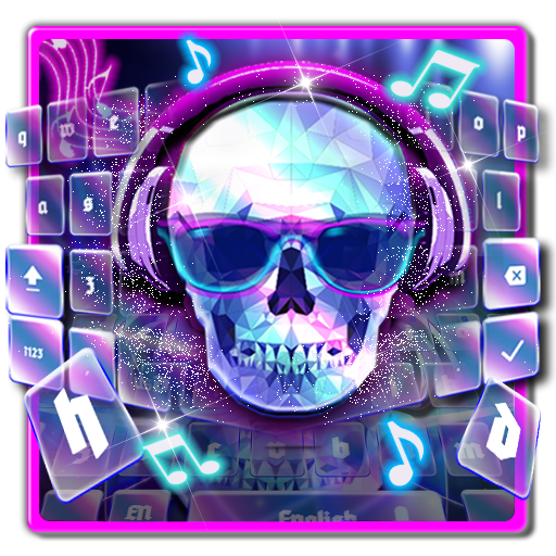 Skullcap DJ keyboard Theme icon