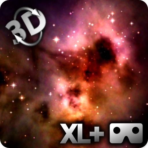 Space - Stars &amp; Clouds 3DXL Wallpaper + Cardboard icon