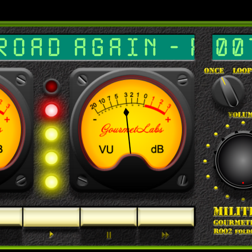 Militia 17 GLA folder player vintage VU-meter icon