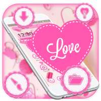 Love Pink Heart Candy Theme