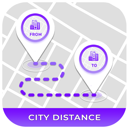 City Distance Calculator Map icon