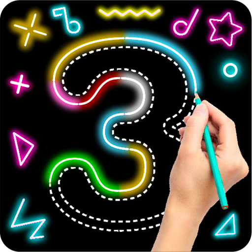 Learn To Draw Glow Numbers icon
