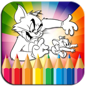 Coloring Book Tom and Mouse icon