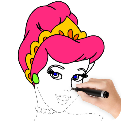 How To Draw Princess - Princess Coloring أيقونة