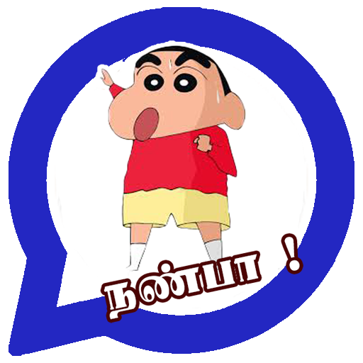 Shin Chan What's Up Stickers App in Tamil icon